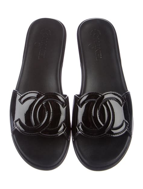 chanel sliders women's|rubber chanel slides women.